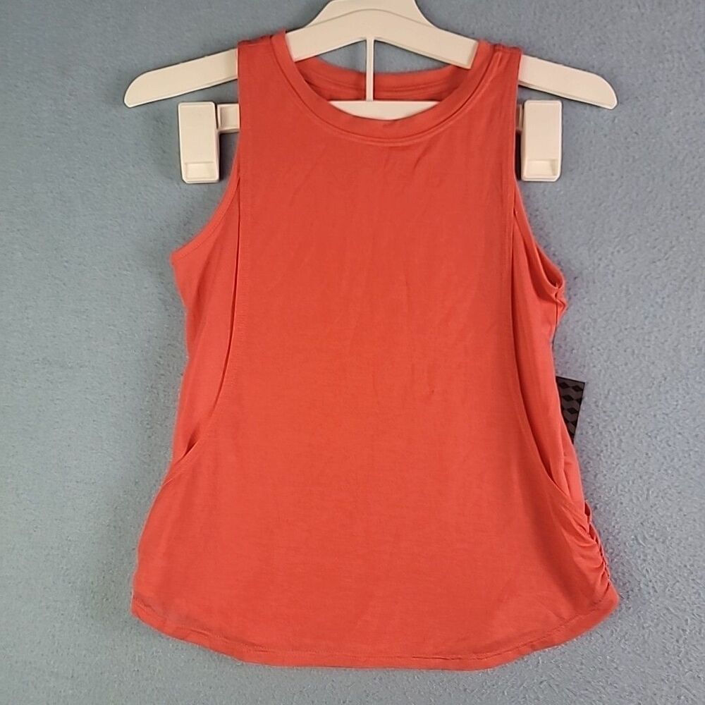 Athletic Works Women's Plus Active Muscle Tank Orange M (7-8)